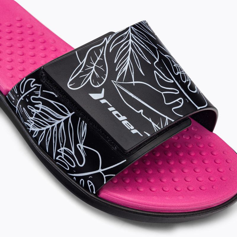 RIDER Pool IV Fem Damen Pantolettel schwarz-rosa 83331-AD447 7