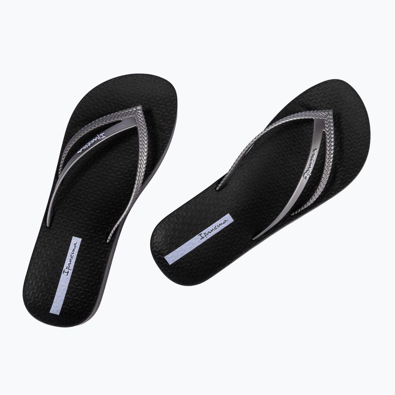 Flip-Flops Damen Ipanema Bossa Soft V black/silver