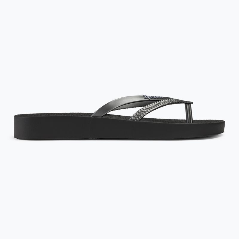 Flip-Flops Damen Ipanema Bossa Soft V black/silver 2