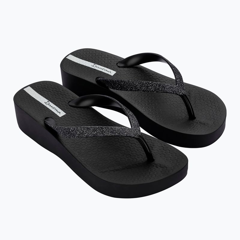 Women's Ipanema Mesh Chic Plat schwarz/glitter schwarz flip flops