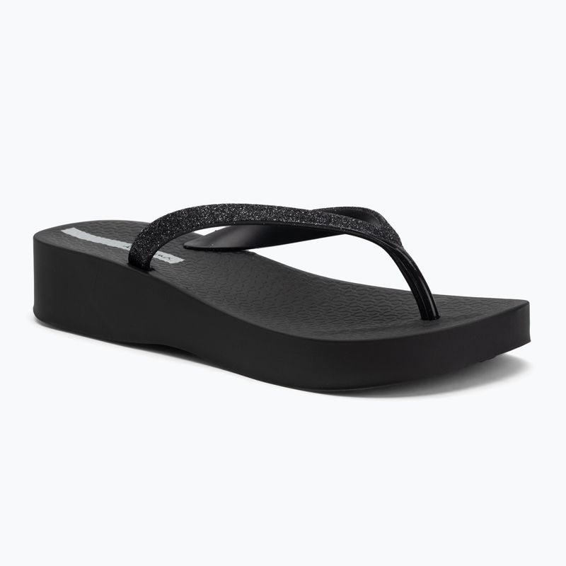 Women's Ipanema Mesh Chic Plat schwarz/glitter schwarz flip flops