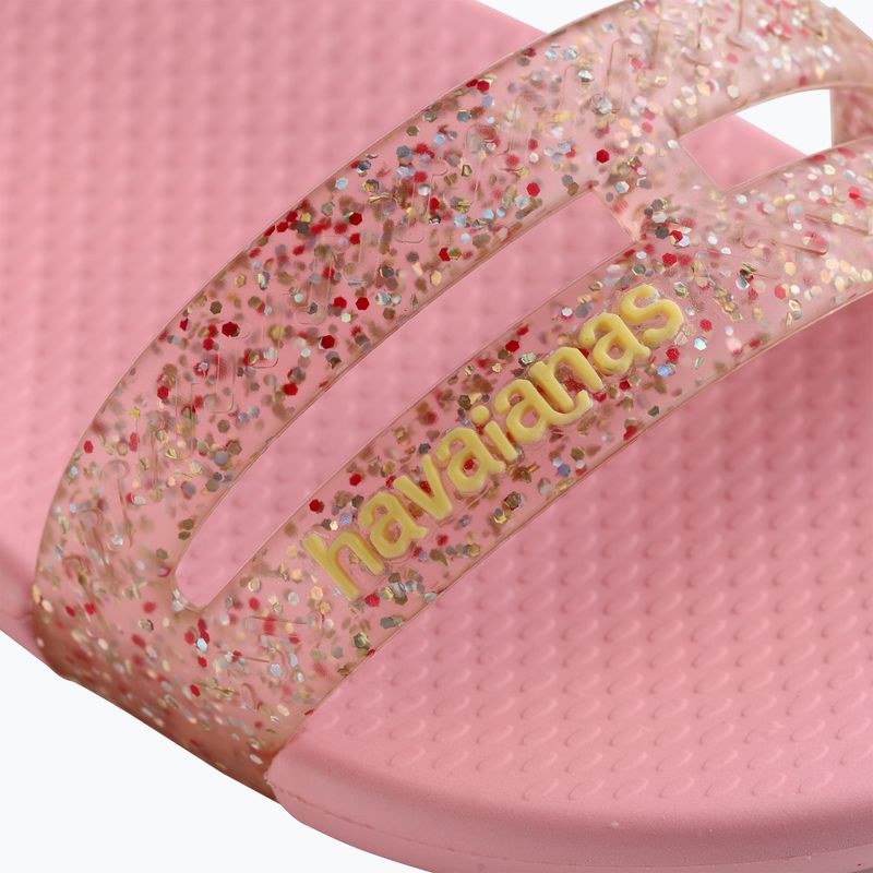 Havaianas Kinder Play Mall Glitter macaron rosa Sandalen