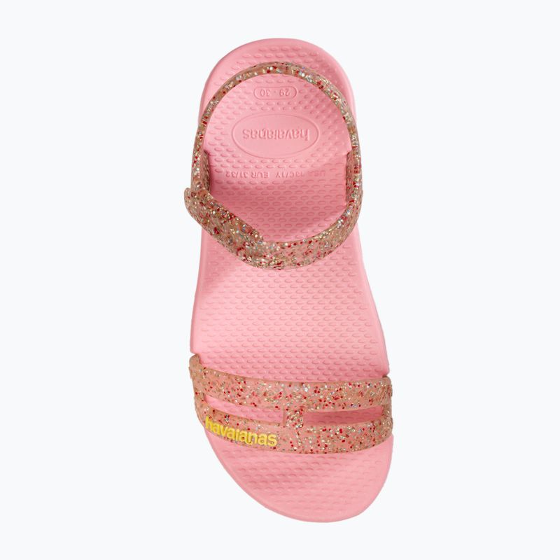 Havaianas Kinder Play Mall Glitter macaron rosa Sandalen