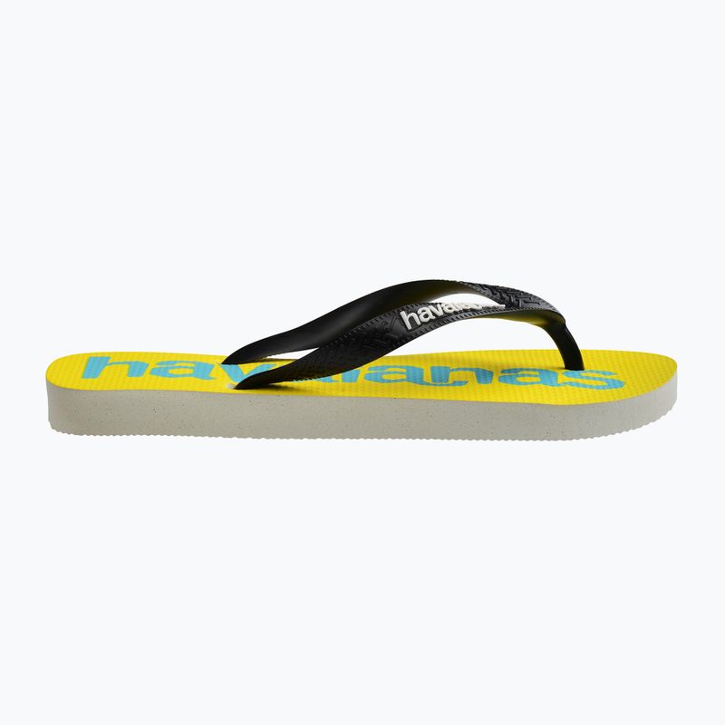 Havaianas Top Logomania 2 Flip Flops weiß / schwarz 9