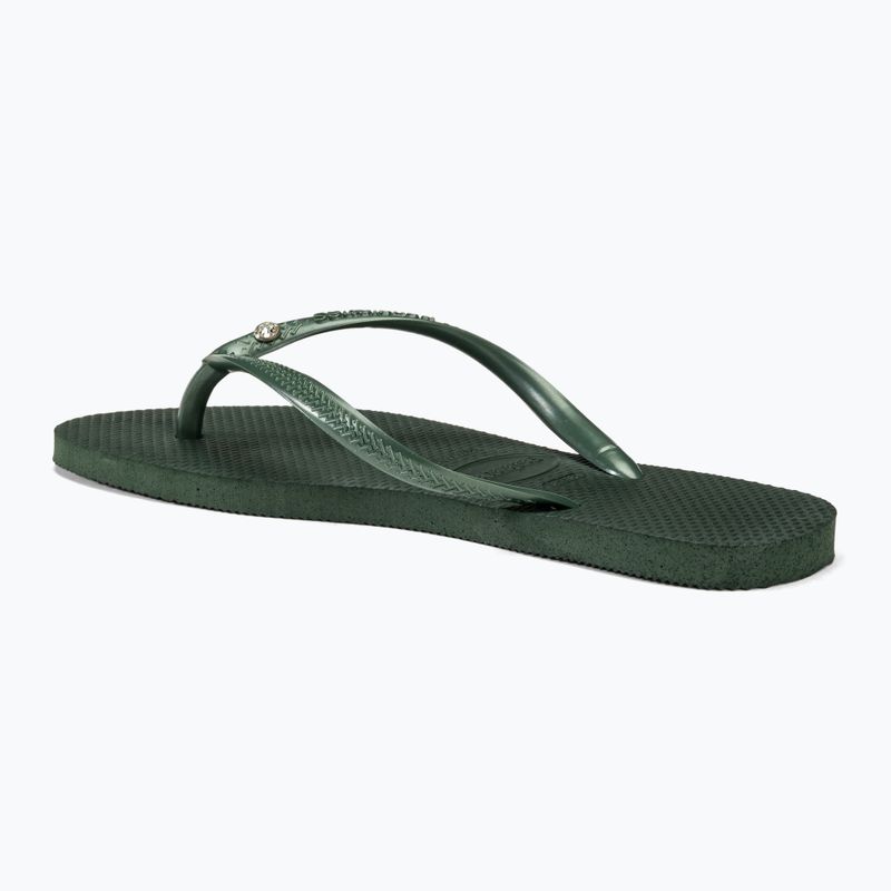 Havaianas Slim Crystal Sw II Damen Flip Flops olivgrün 3