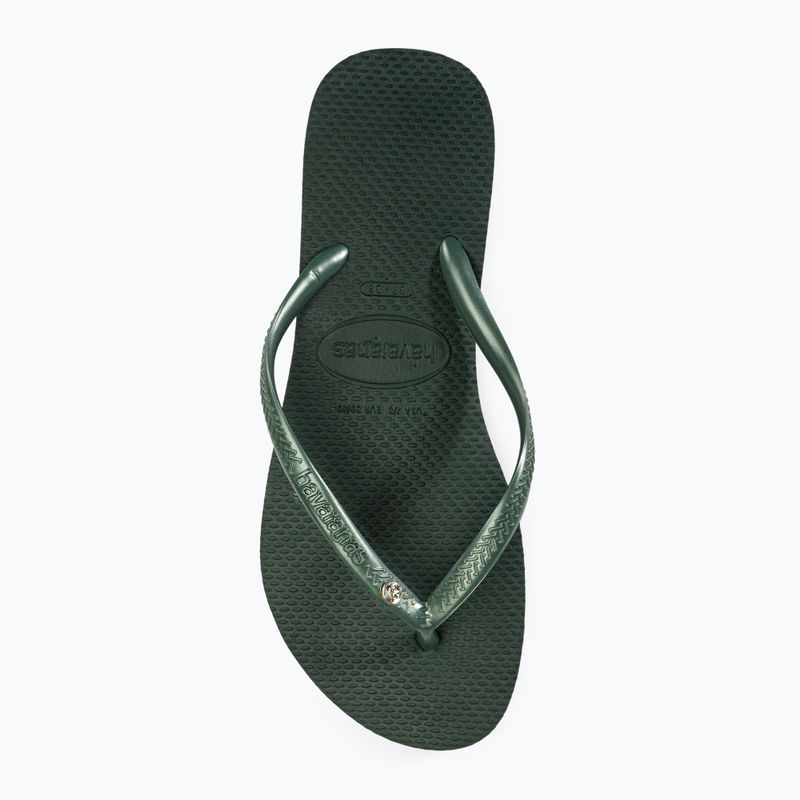 Havaianas Slim Crystal Sw II Damen Flip Flops olivgrün 6