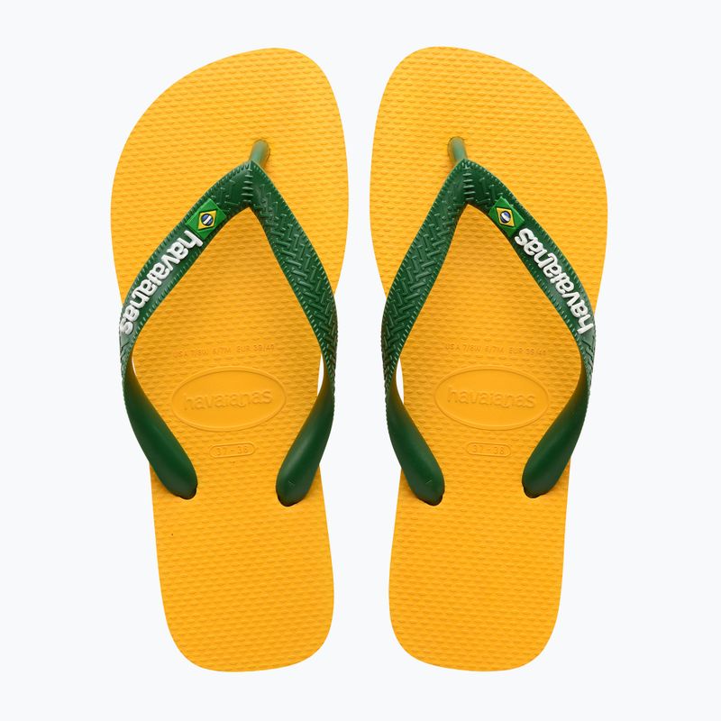 Havaianas Brasil Logo Flip Flops Pop gelb 10