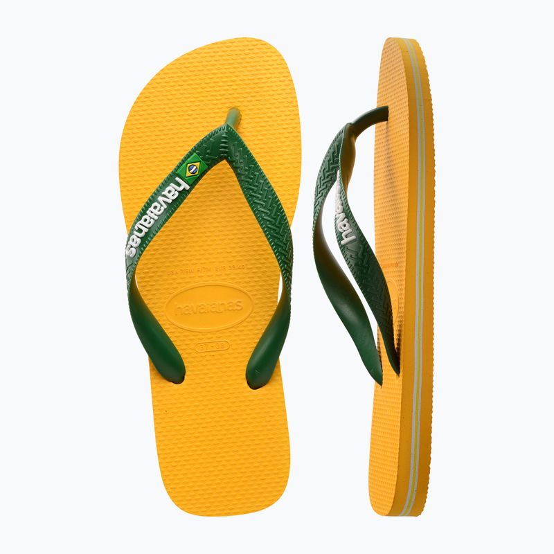 Havaianas Brasil Logo Flip Flops Pop gelb 11