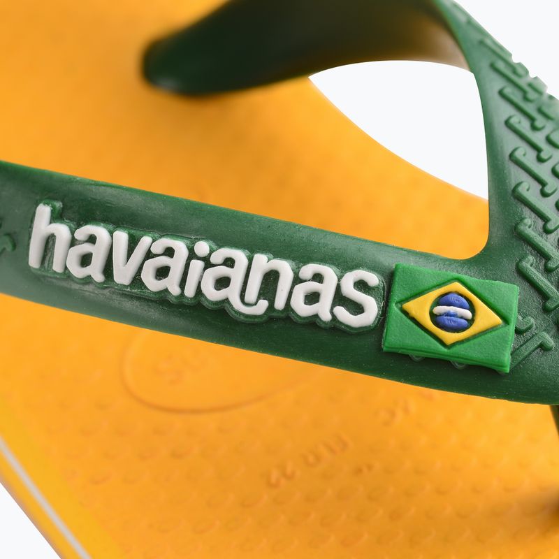 Havaianas Baby Brasil Logo II Sandalen Pop gelb / amazon 9