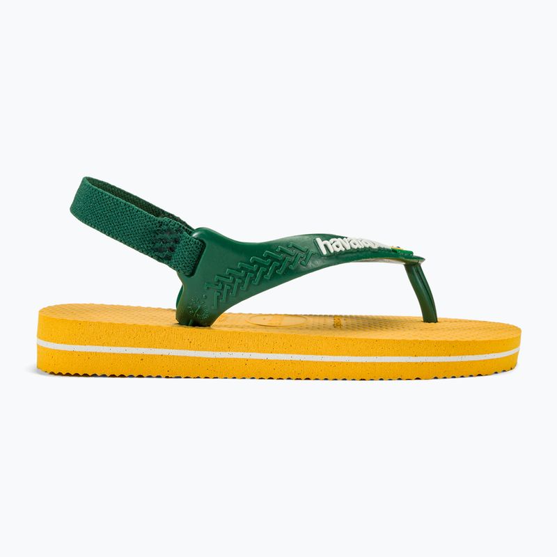 Havaianas Baby Brasil Logo II Sandalen Pop gelb / amazon 2