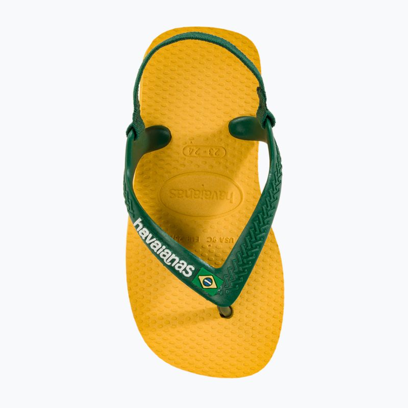 Havaianas Baby Brasil Logo II Sandalen Pop gelb / amazon 6