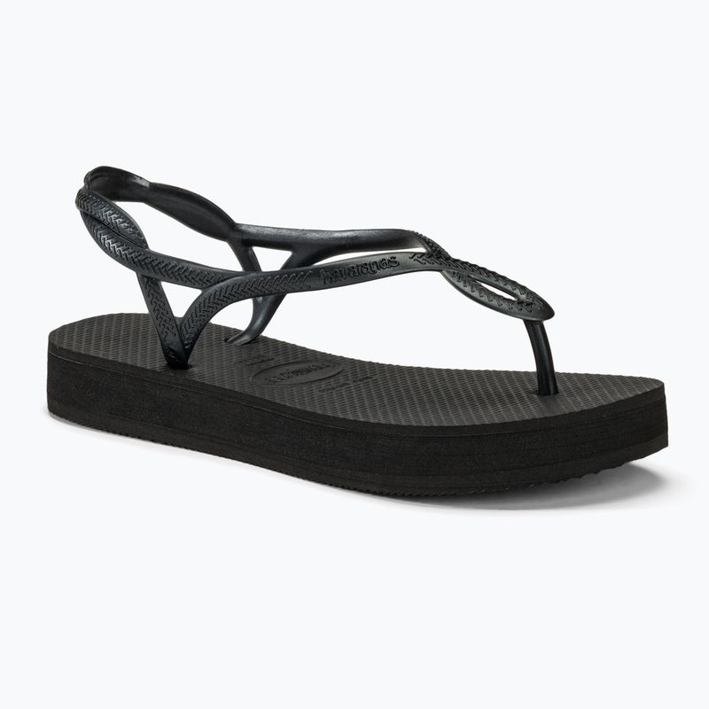 Damen Sandalen Havaianas Luna Flatform schwarz