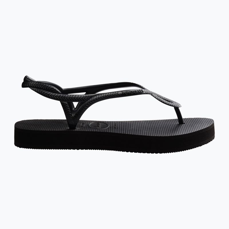 Damen Sandalen Havaianas Luna Flatform schwarz 9