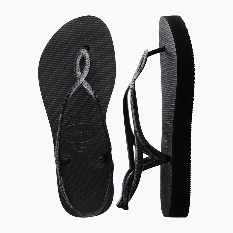 Damen Sandalen Havaianas Luna Flatform schwarz 11