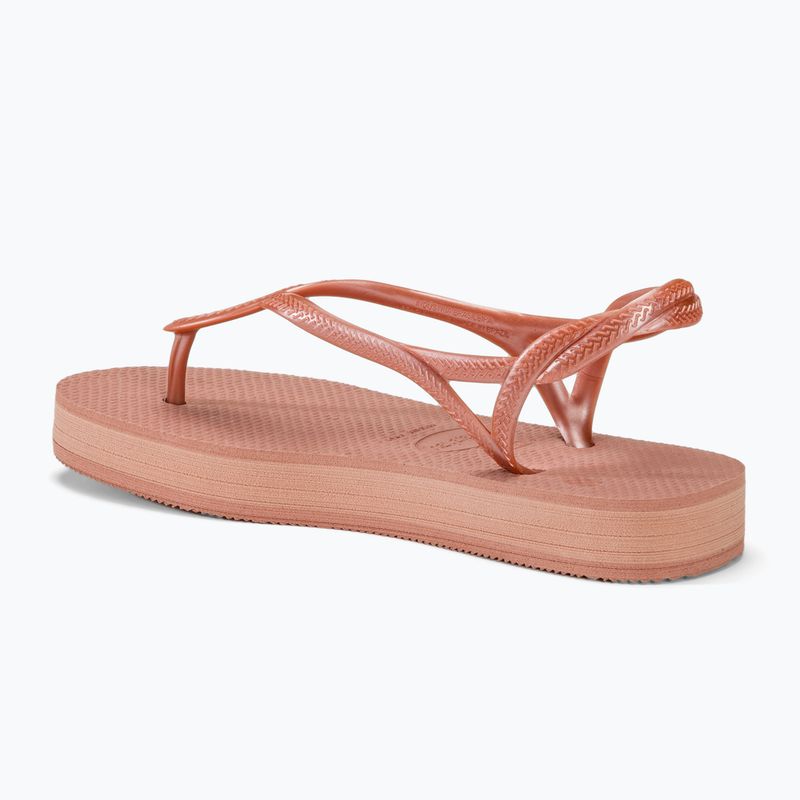 Havaianas Luna Flatform Damen Sandalen Krokus Rose 3