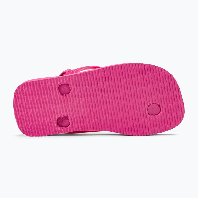 Havaianas Baby Brasil Logo II rosa flux / weiße Sandalen 5