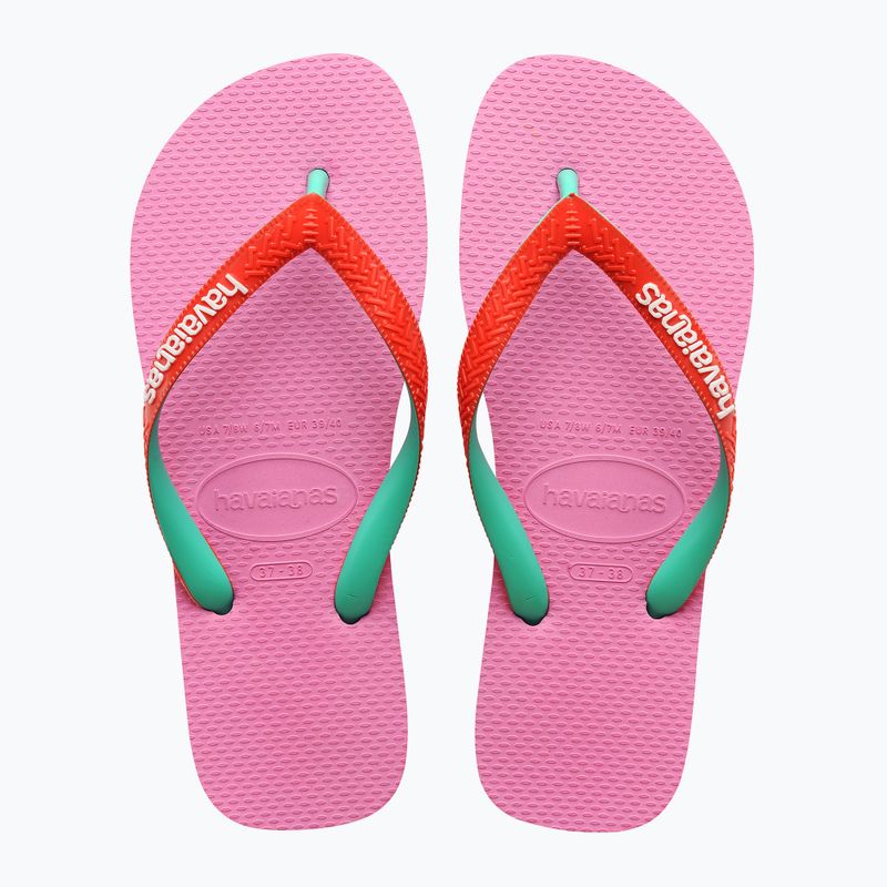 Havaianas Top Mix rosa Limonade Flip Flops 10