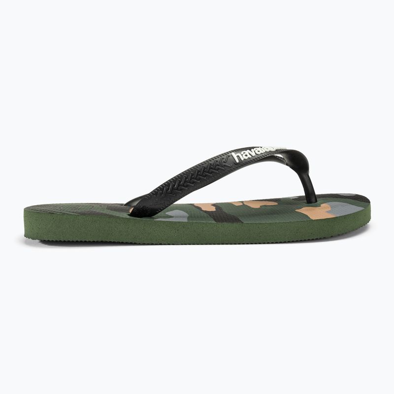 Herren Havaianas Top Camu grün oliv / schwarz Flip Flops 2