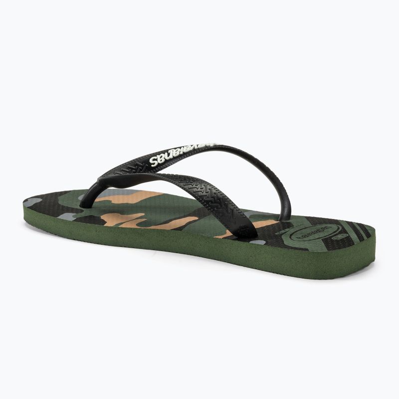 Herren Havaianas Top Camu grün oliv / schwarz Flip Flops 3