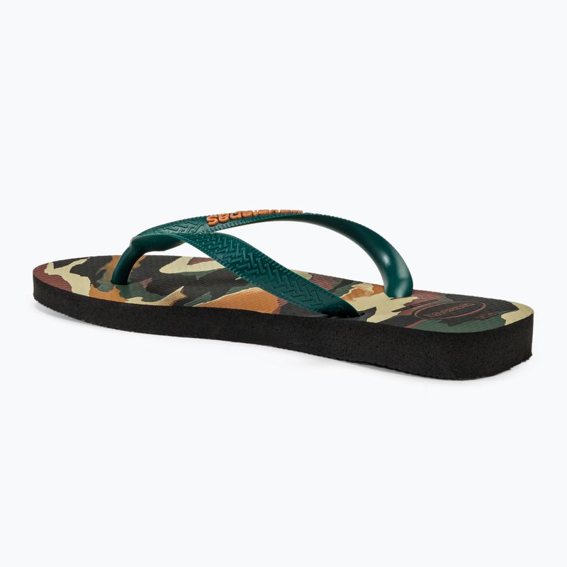 Herren Havaianas Top Camu Flip Flops schwarz / pantanal grün 3