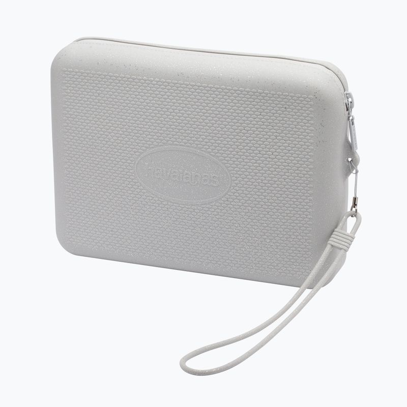 Havaianas Beach Necessaire Glitter silberne Kosmetiktasche 2