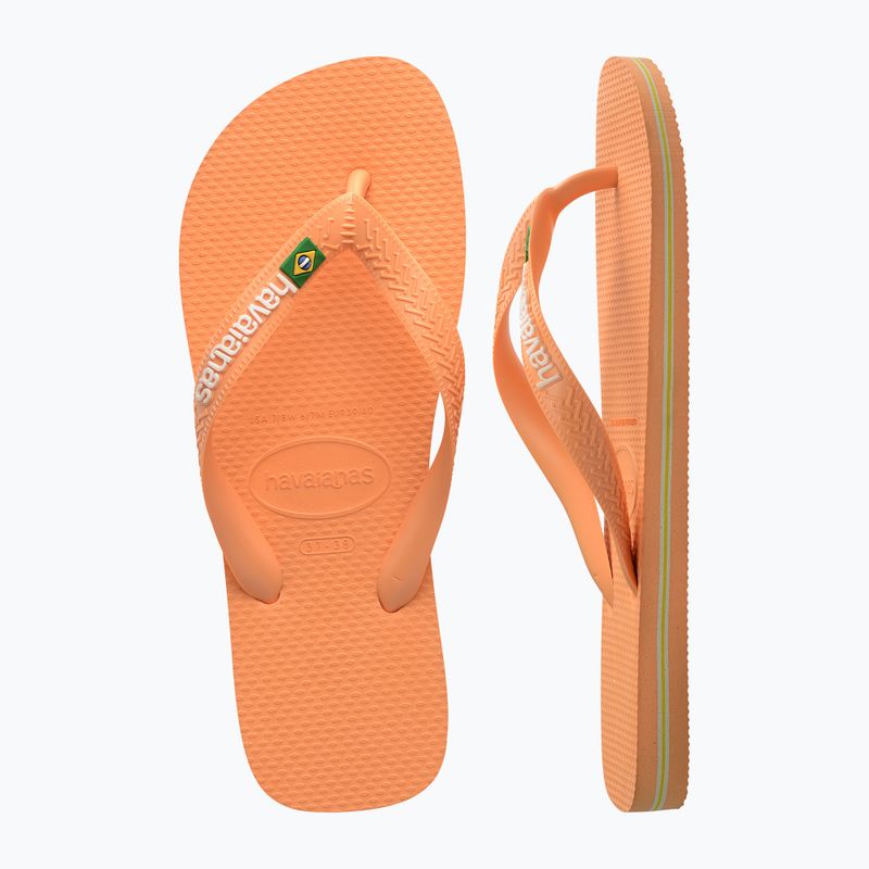 Havaianas Brasil Logo Pfirsich Flip Flops 11