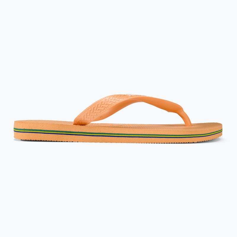 Havaianas Brasil Logo Pfirsich Flip Flops 2