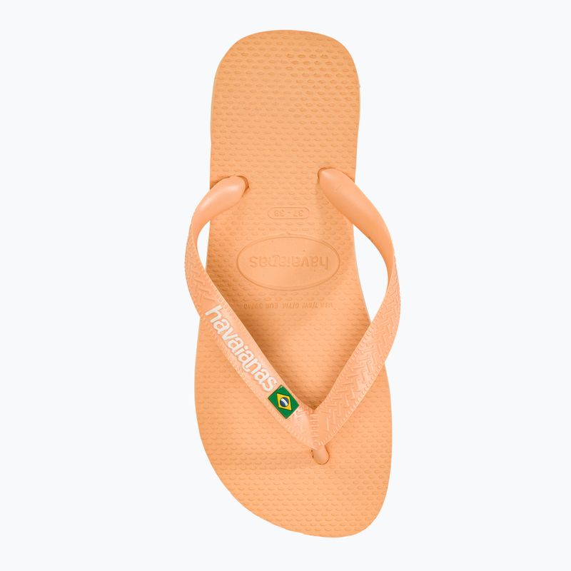 Havaianas Brasil Logo Pfirsich Flip Flops 5