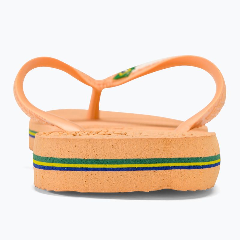 Havaianas Brasil Logo Pfirsich Flip Flops 6