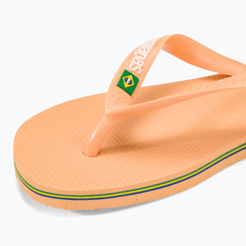 Havaianas Brasil Logo Pfirsich Flip Flops 7