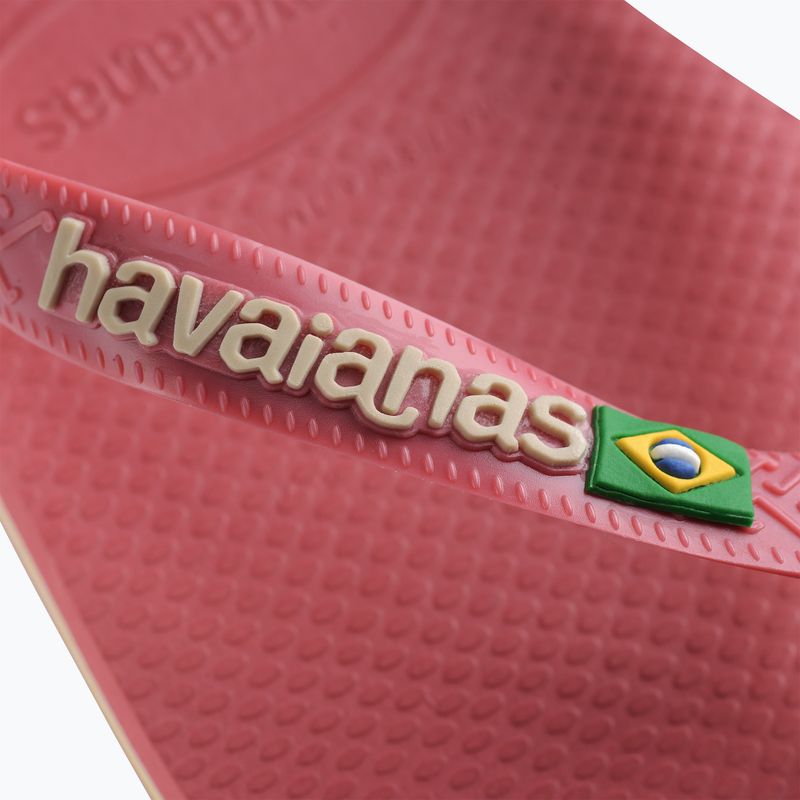 Havaianas Brasil Logo Flip Flops pau brasil 12