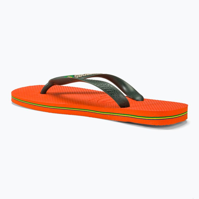 Havaianas Brasil Logo Sonnenuntergang orange Flip Flops 3