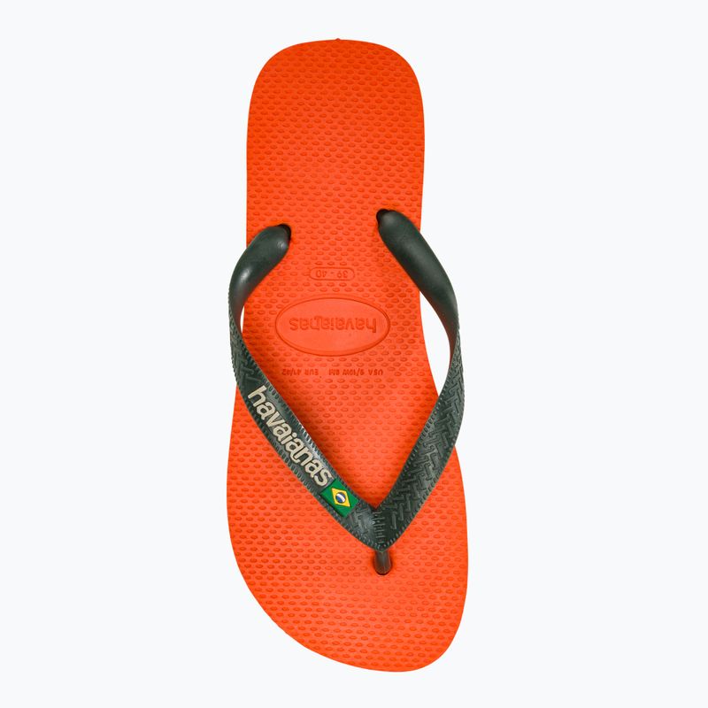 Havaianas Brasil Logo Sonnenuntergang orange Flip Flops 5