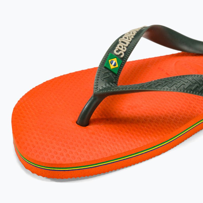 Havaianas Brasil Logo Sonnenuntergang orange Flip Flops 7