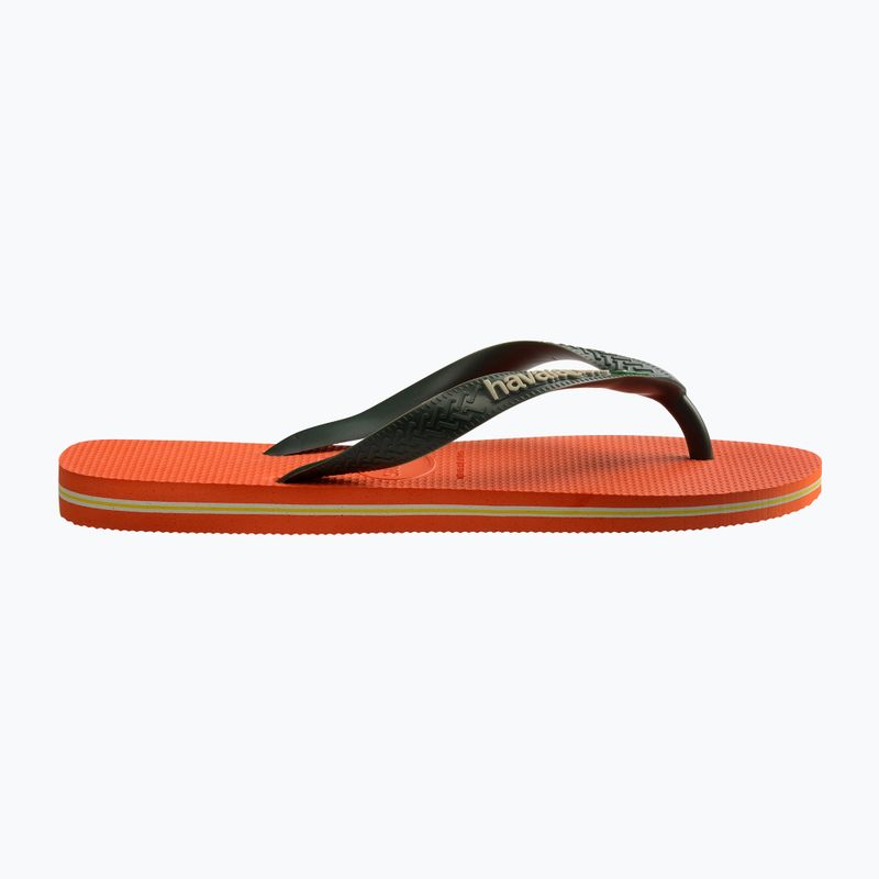 Havaianas Brasil Logo Sonnenuntergang orange Flip Flops 9