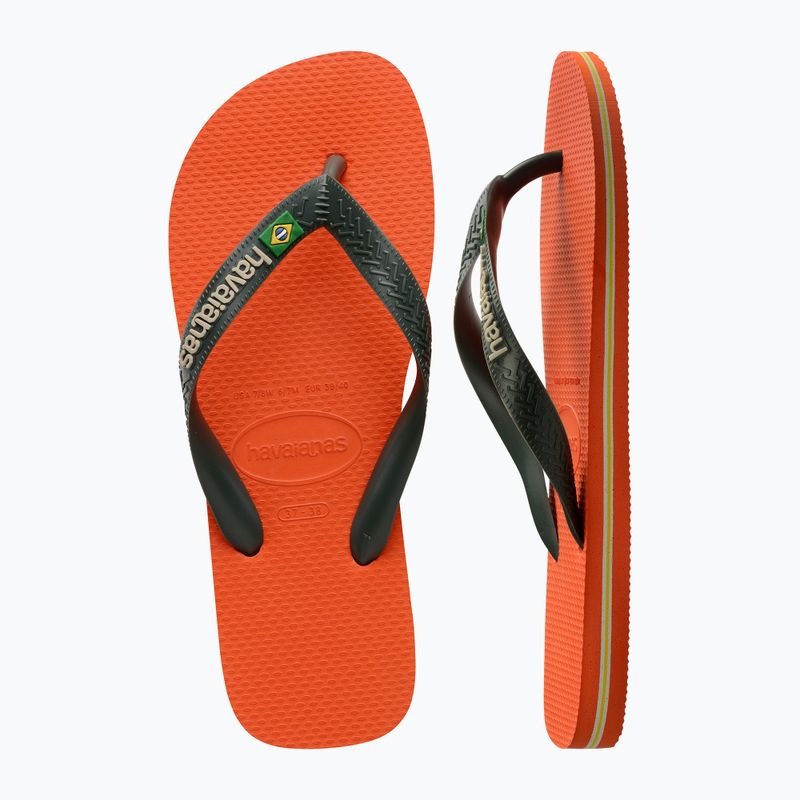 Havaianas Brasil Logo Sonnenuntergang orange Flip Flops 11