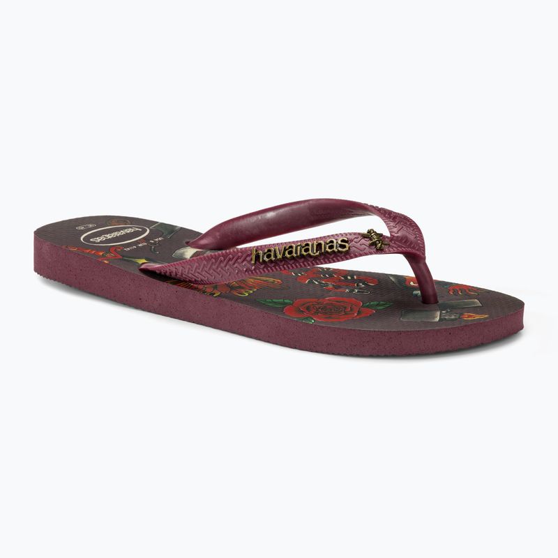 Herren Havaianas Top Tribo dunkelbraun Flip Flops