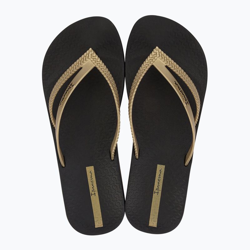 Damen Ipanema Bossa Soft V schwarz/gold Flip Flops 2