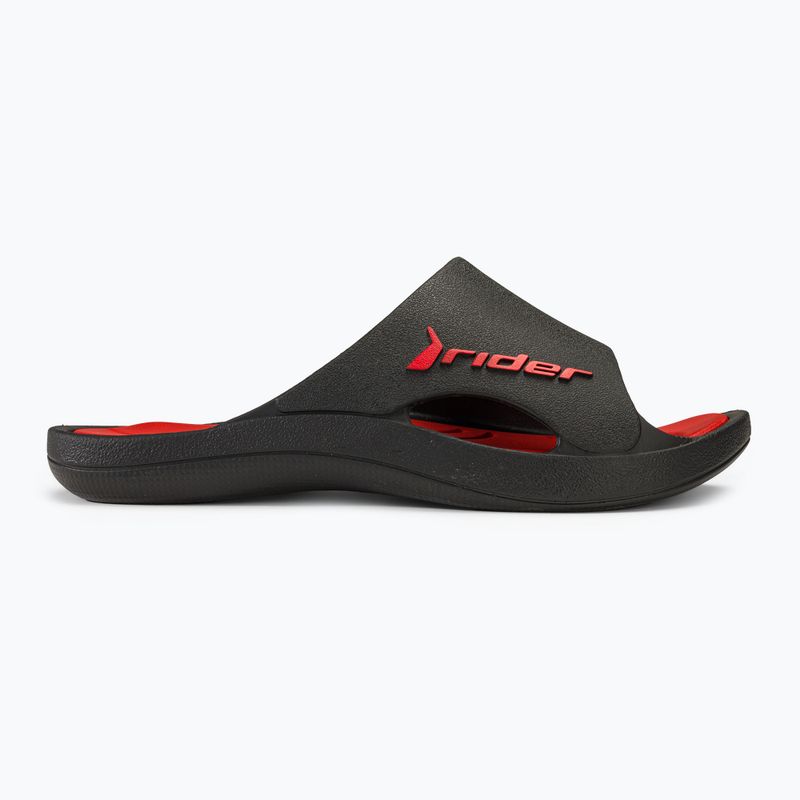Slides Schlappen  Herren RIDER Bay XIII black/red 2