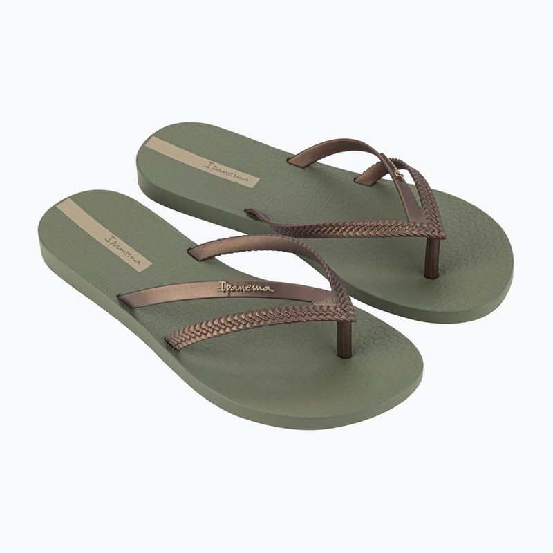 Ipanema Bossa grün/bronze Damen-Flip-Flops