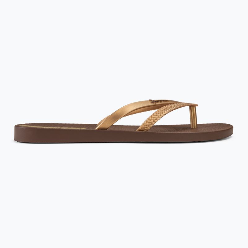 Flip-Flops Damen Ipanema Bossa brown/gold 2