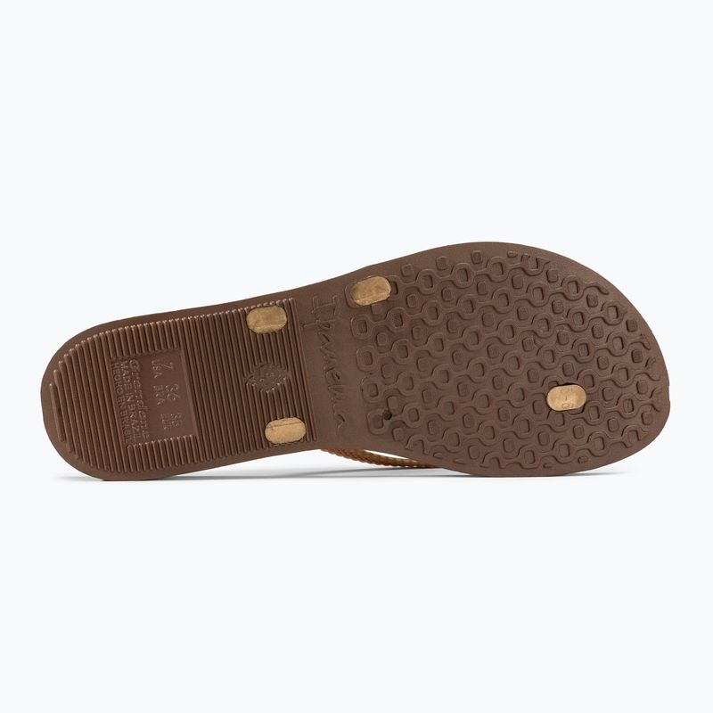 Flip-Flops Damen Ipanema Bossa brown/gold 4