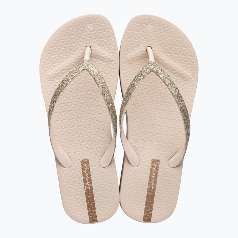Damen Ipanema Mesh Chic Plat beige/glitter flip flops 2