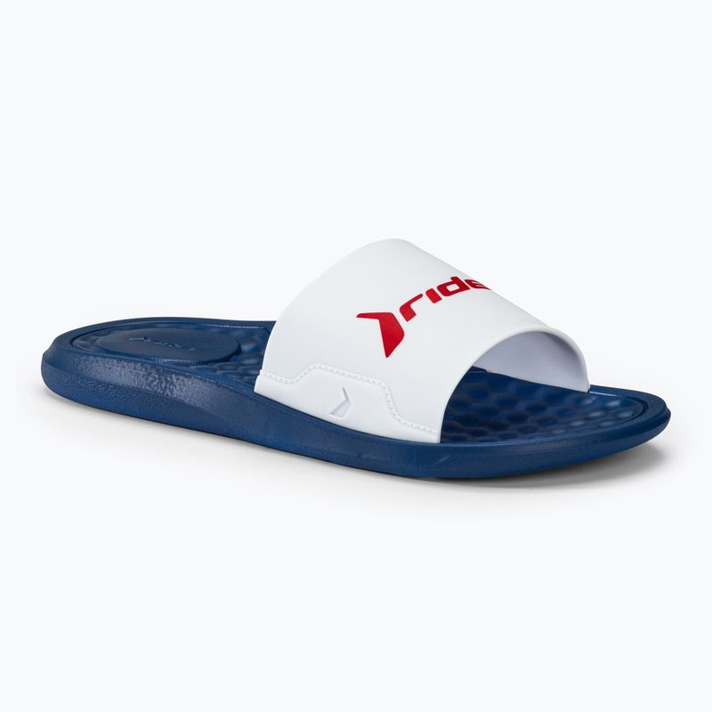 Herren RIDER Step Slide Flip-Flops blau/weiß/rot