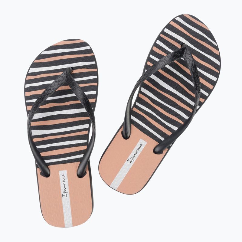 Ipanema Classic Happy XII schwarz/schwarz/rosa Damen Flip Flops 3