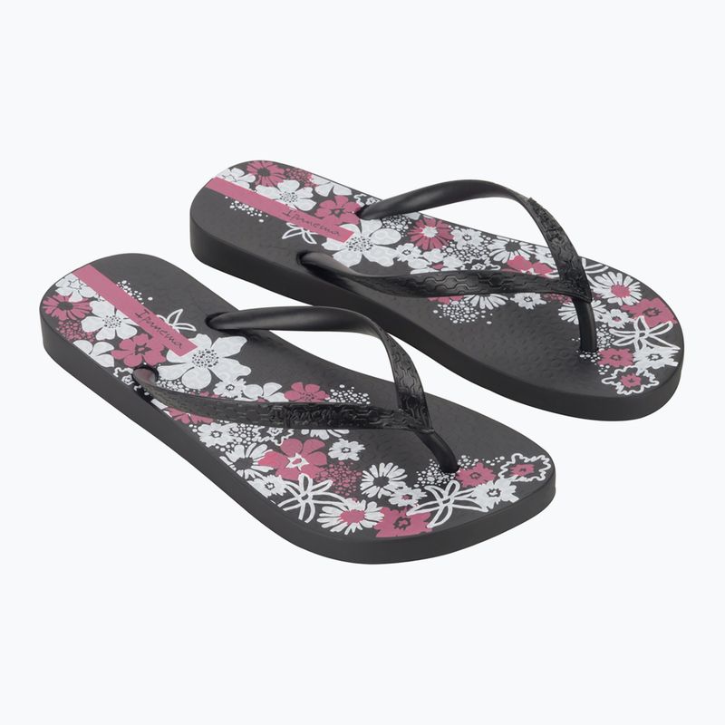 Ipanema Classic Happy XII schwarz/schwarz/weiß Damen Flip Flops