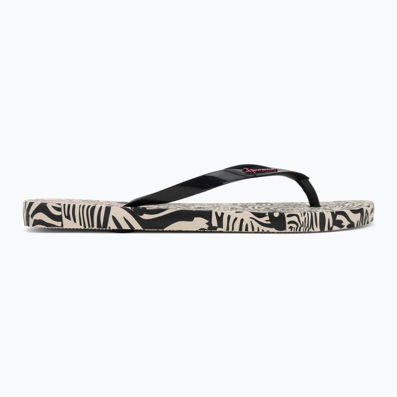 Ipanema Animal Print VI beige/schwarz/rosa Damen-Flip-Flops 2