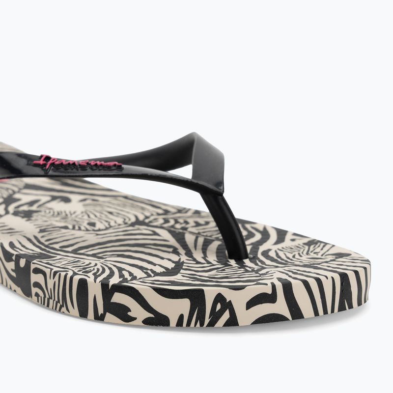 Ipanema Animal Print VI beige/schwarz/rosa Damen-Flip-Flops 7