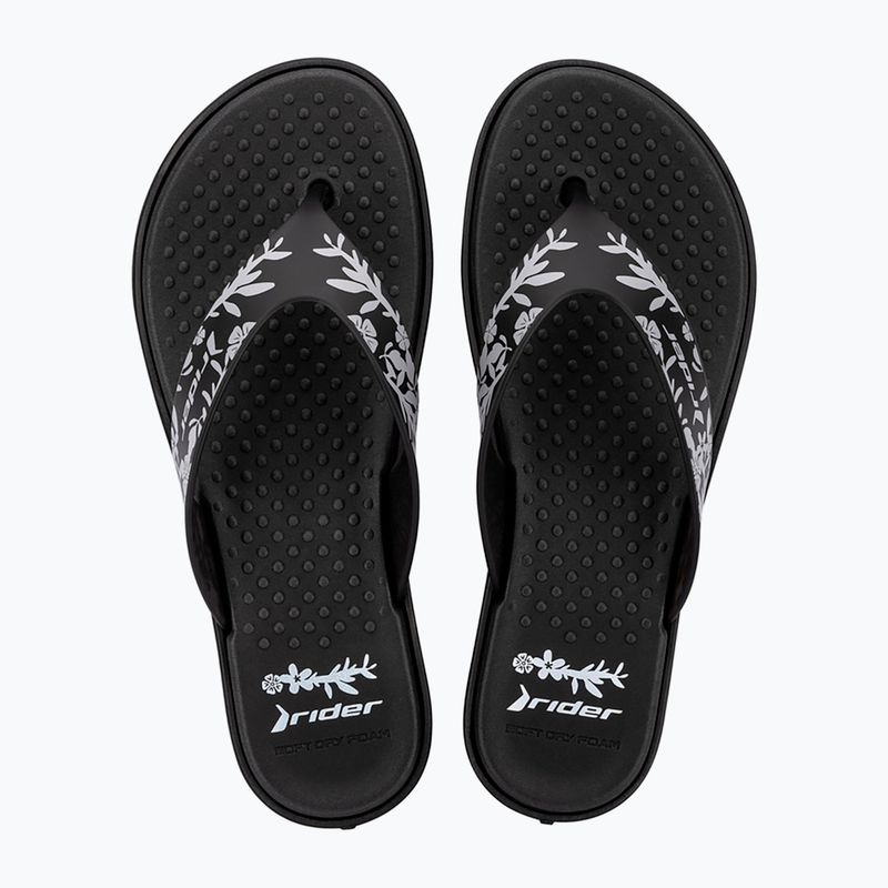 RIDER Aqua VI Damen Flip Flops schwarz/grau 2