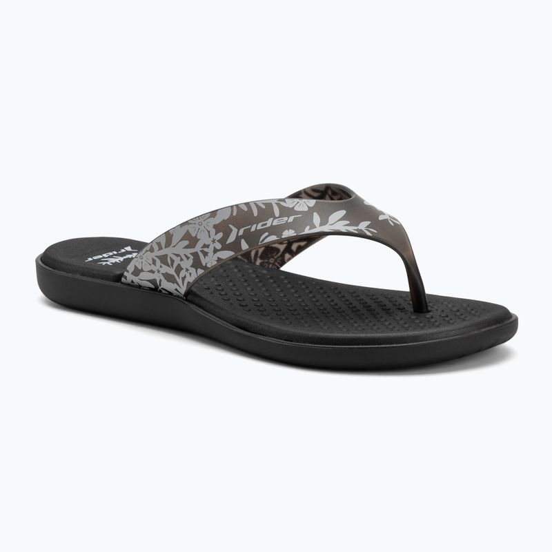 RIDER Aqua VI Damen Flip Flops schwarz/grau